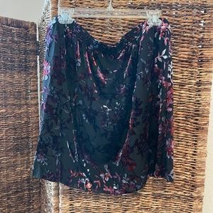 Velvet Mini Skirt
